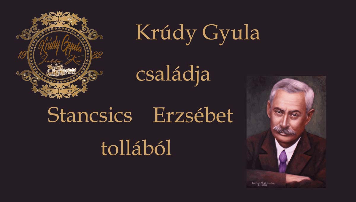 Krúdy Gyula családja Stancsics Erzsébet írása - Krúdy Gyula Irodalmi ...