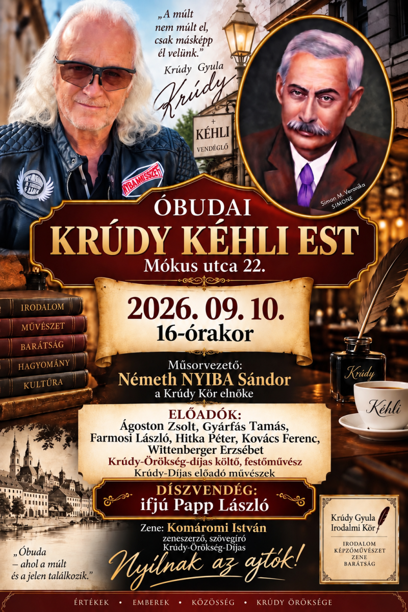 Krúdy a Kéhliben 2026.0910